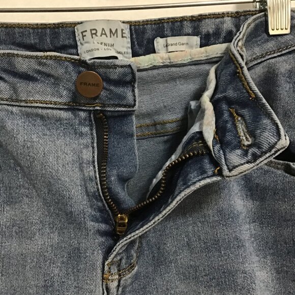 Frame Le Grand Garcon Distressed Jeans Richmond Wash Size 29 - Picture 8 of 13